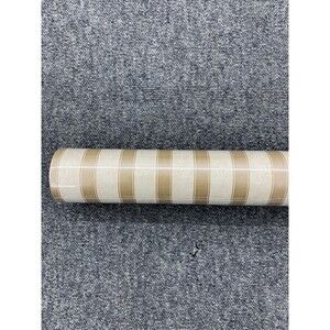 Warner Stripes Wallpaper Beige & Gold WFM-6191 27 In. x 9 Yds.